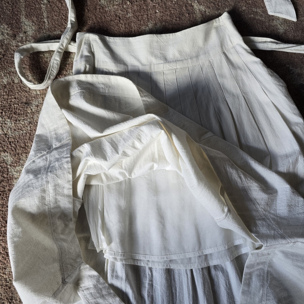 Vintage/Rare Cotton Midi Skirt Free PEOPLE - Picture 4 of 6